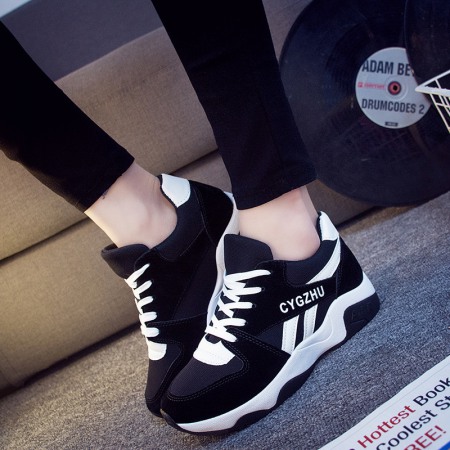 Fashion Women Sports Shoes Casual Female Student Board Shoes Platform Shoes